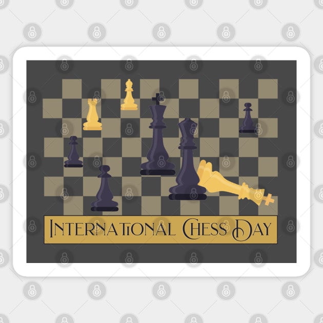 International Chess Day Sticker by HolidayBug